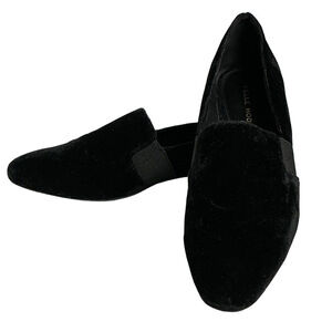 Pelle Moda Black Velvet Loafer Flats Women’s Size 6.5